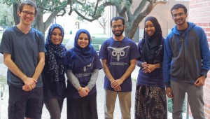 Iqra Dada (second from left) and several members of the Rice Code College leadership team