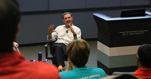 Jim Whitehurst, Red Hat CEO, in fireside chat at Rice University 